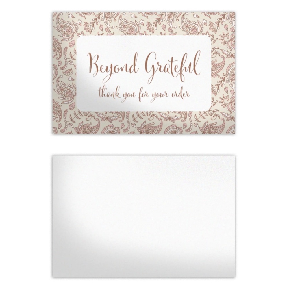 🍁 25 Premium Cardstock - Beyond Grateful thank you cards 4 x 6 inch - Picture 3 of 3